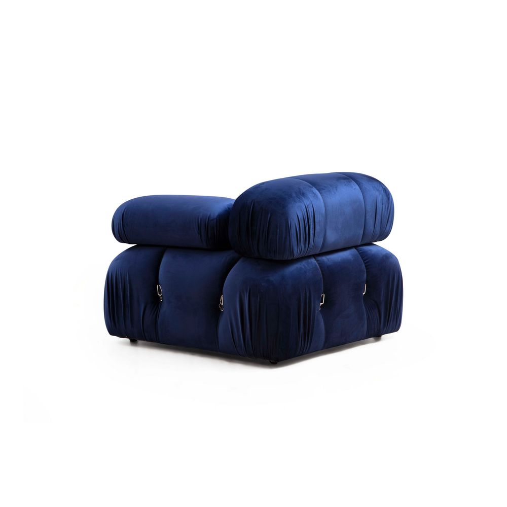 Ugaona Sofa Bubble Velvet Blue L1-O1-1R-PUF slika 6