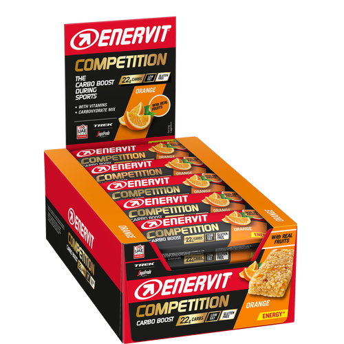 Enervit Sport čokoladice Competition Bar Orange 22g Carbs 30g, 25 komada slika 1