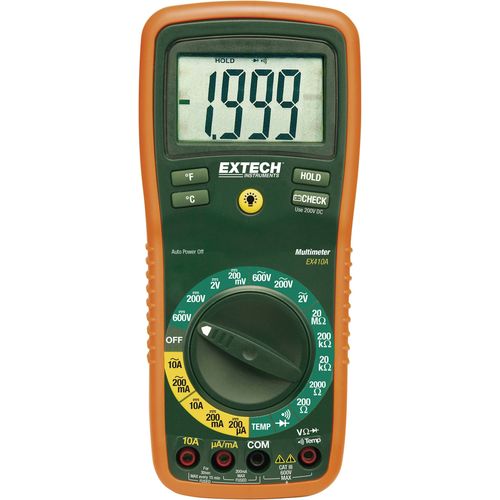 Extech EX410A ručni multimetar  digitalni  CAT III 600 V Zaslon (brojevi): 2000 slika 2