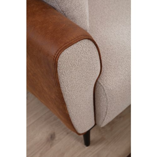 Aren - Jednoseda Bež Sofa sa Cimet Detaljima slika 7