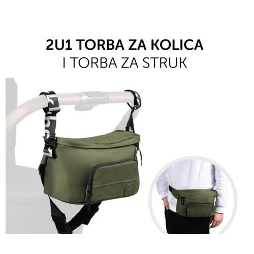 Hauck Torba Za Kolica 2U1, Olive slika 3