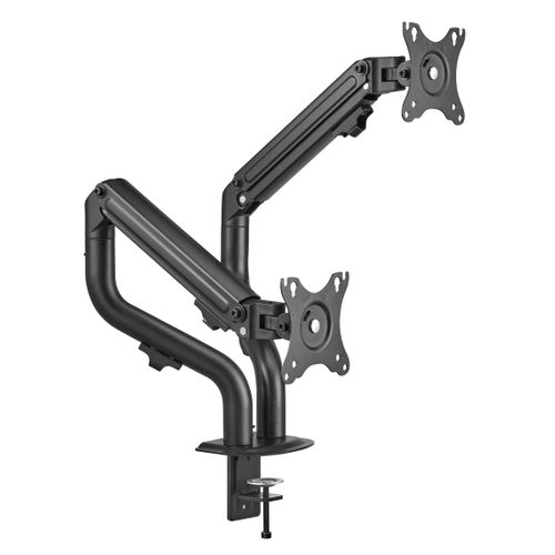 Gembird MA-DA2-02 Adjustable Desk 2-Display Mounting Arm, Max. 8kg (per screen), 17”-32” slika 1