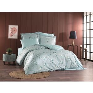 Martha - Mint Mint Poplin Double Quilt Cover Set