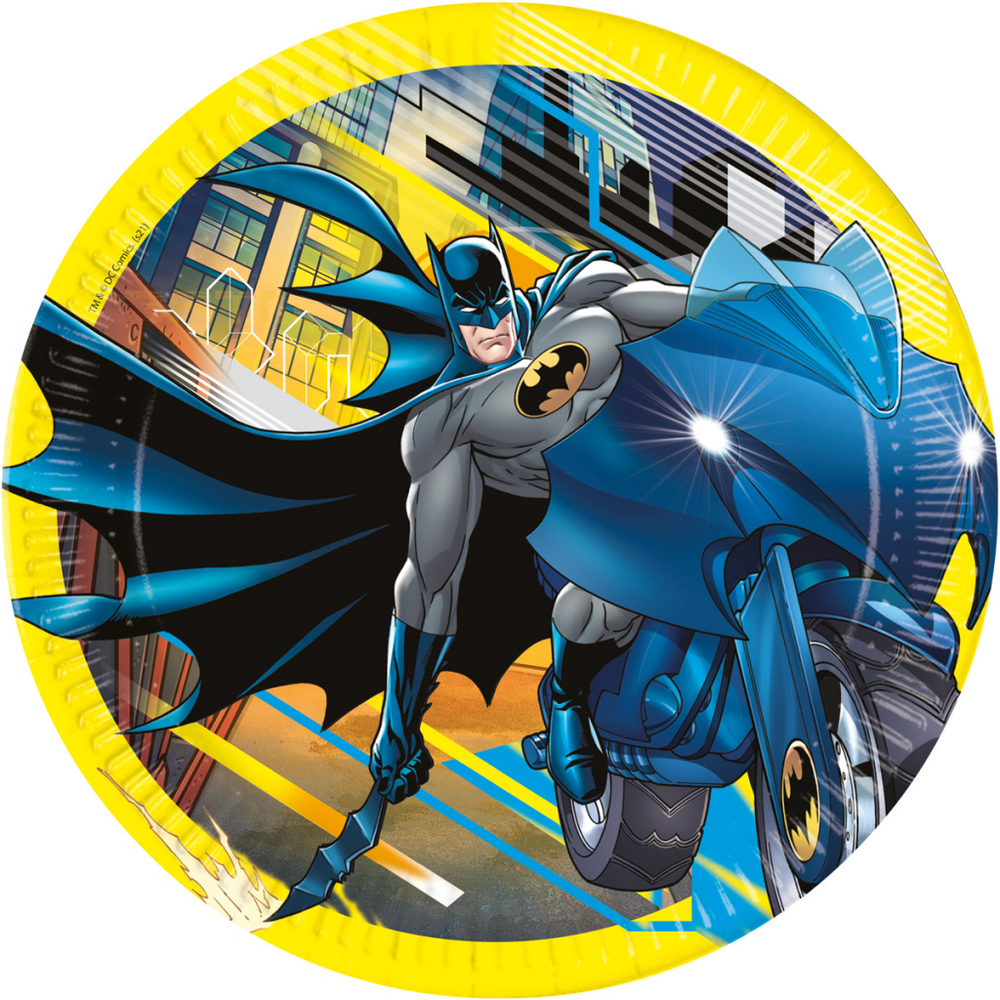 93452 Papirni tanjiri Batman Next Generation 23 cm, 8 komada slika 1