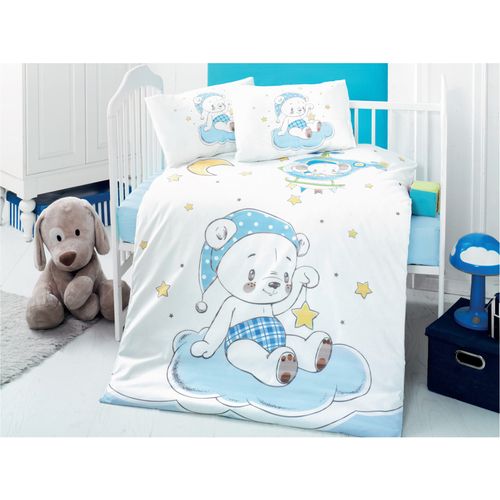 Colourful Cotton Komplet posteljine za bebe od ranforcea Goodnight slika 1