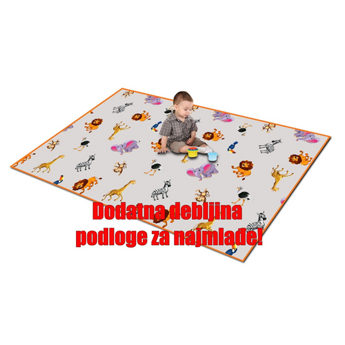 Rollmatz Podloga za igranje Bebi Safari 200 x 120cm x 5mm slika 2