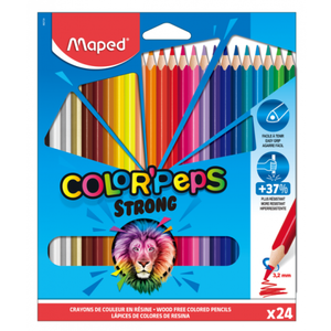 Bojice drvene 24/1 COLOR PEPS STRONG