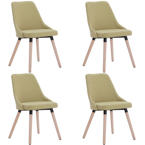 Blagovaonske stolice od tkanine 4 kom zelene slika 17