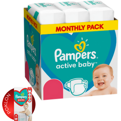 Pampers Active baby - mesečno pakovanje pelena XXL slika 1