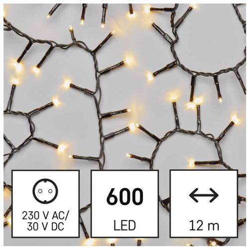 Emos LED svetlosni lanac 600 LED- jež 12m MTG-D4BW03 slika 2