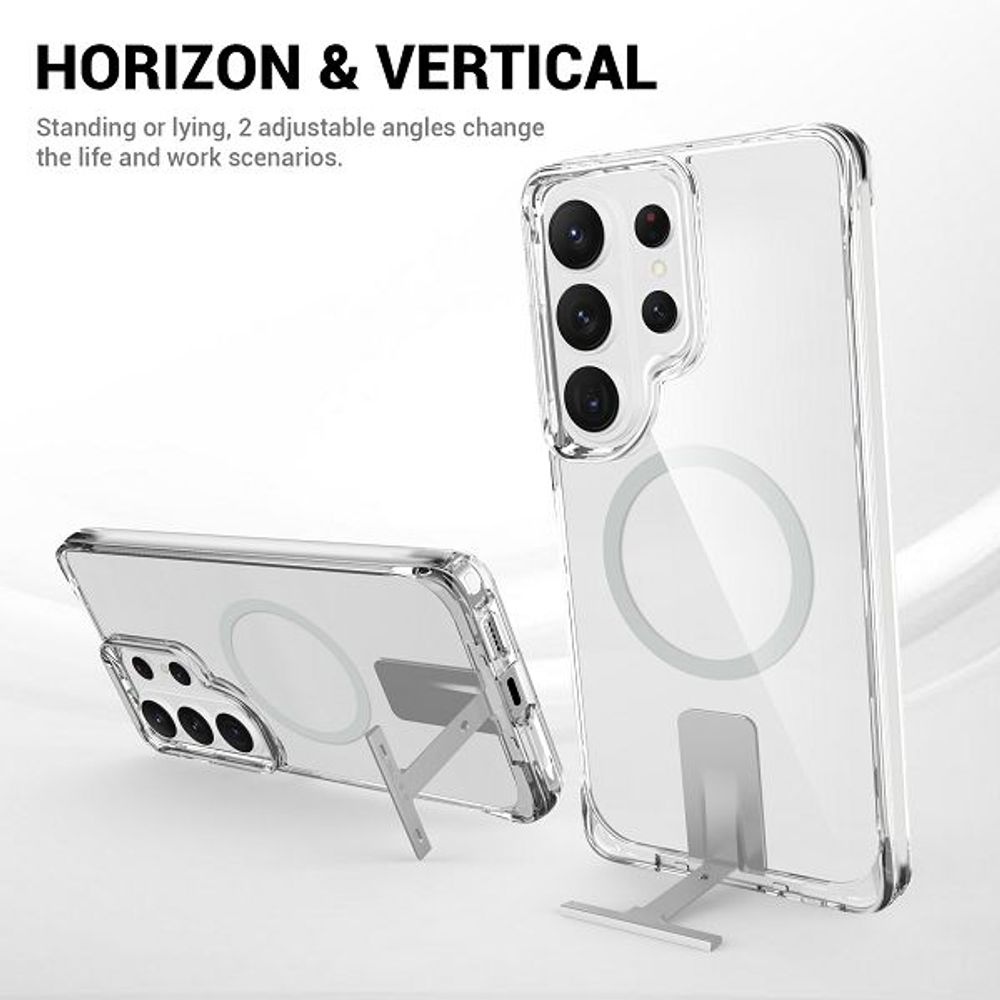 MM TPU SAM GALAXY S26 ULTRA - DROP-PROOF PURE MAGSAFE KICKSTAND Clear slika 2