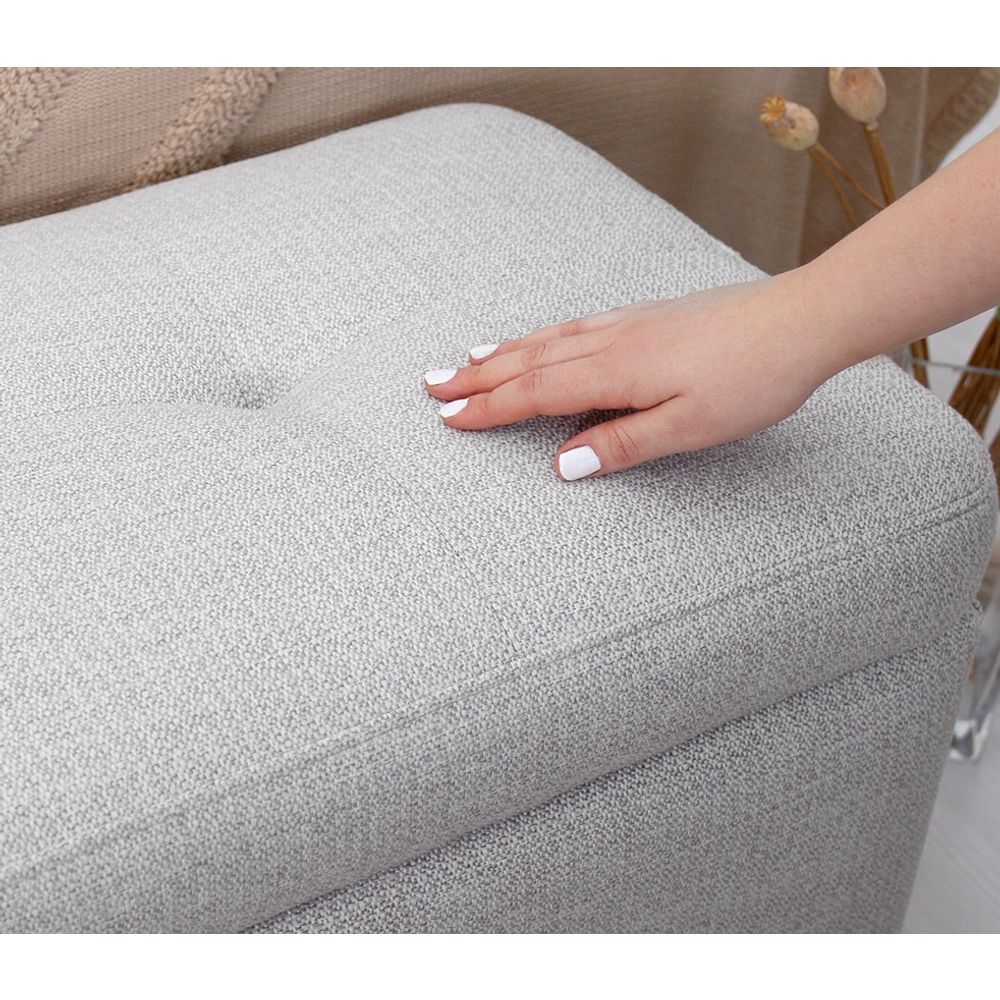 Rocio - Svijetlo Sivi Pouf slika 4