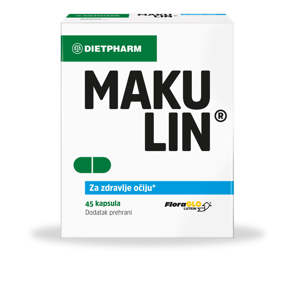 DIETPHARM MAKULIN CAPS A30 - Dodatak Prehrani s Luteinom i Zeaksantinom slika 1