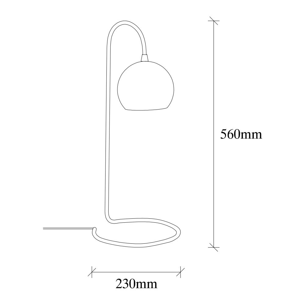 Stolna Lampa NT-121 Black u Crnoj Boji slika 5