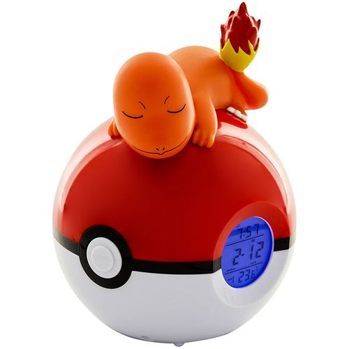 Pokemon Charmander Pokeball lamp alarm clock slika 3