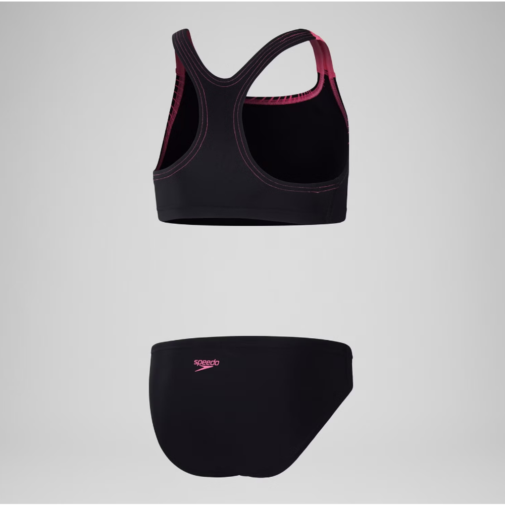 Speedo Dječiji kupaći kostim MDLY LOGO 2PC JF BLK/PINK slika 2