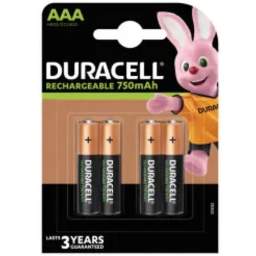 Duracell 750mAh AAA R3 MN2400, PAK4 CK,punjive NiMH baterije (rechargeable Duralock StayCharged 3g) slika 2