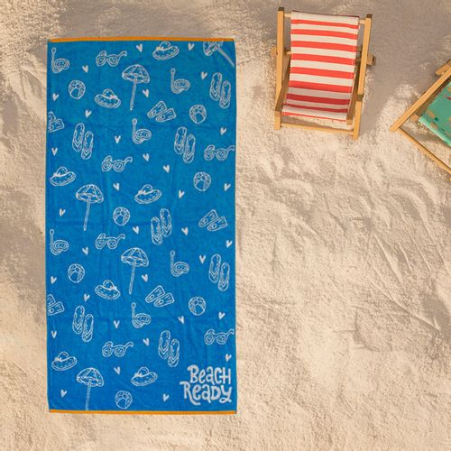 Plažni peškir BEACH MASTER 86x173 - Beach Umbrella Turquoise slika 1