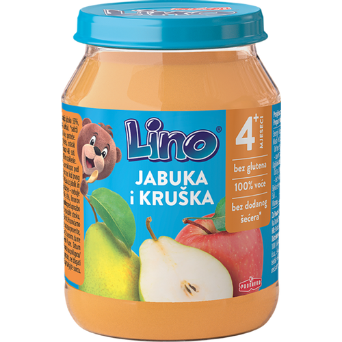 Lino kašica jabuka kruška bez glutena 190g slika 1