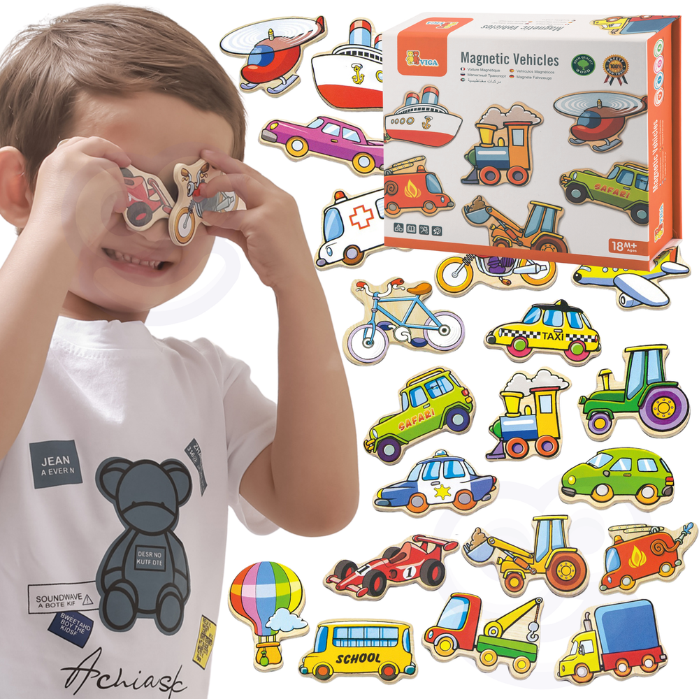 Viga set drvenih magneta za vozila slika 1