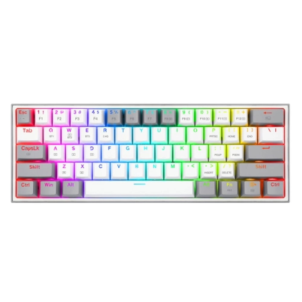 ReDragon Mehanička gaming tastatura Fizz Pro K616, RGB Wireless White/Grey slika 1