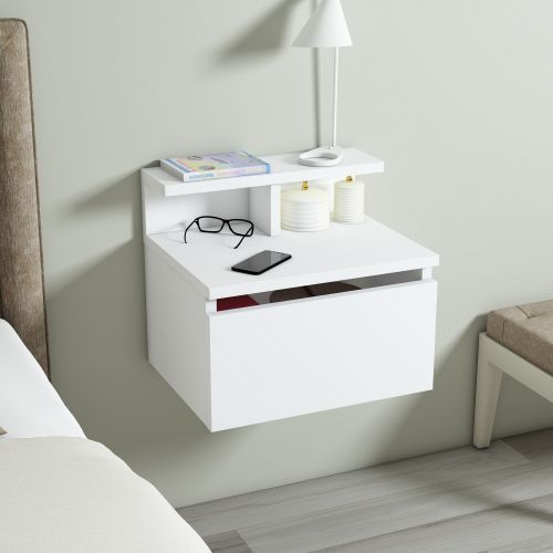 Olmo - White White Nightstand slika 2