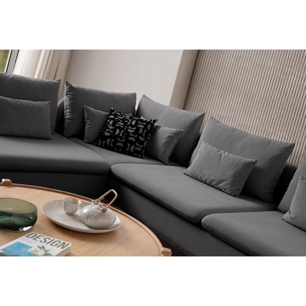 Ugaona Sofa Flexy L - boje: antracit slika 5