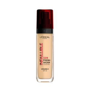 L'Oreal Paris Infaillible 32H Fresh Wear tečni puder 125 Natural Rose