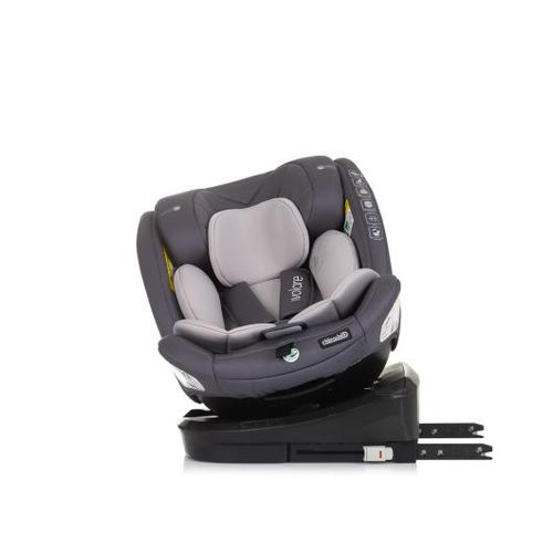 Chipolino autosjedalica I-SIZE 40-150 cm ISOFIX 360 "TOURINO" grey mix slika 5