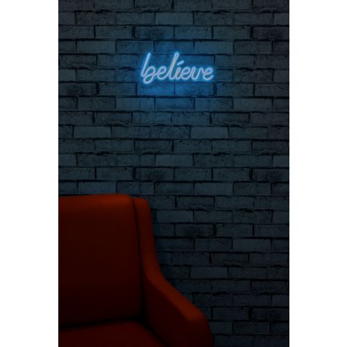 Wallity Ukrasna plastična LED rasvjeta, Believe - Blue slika 2