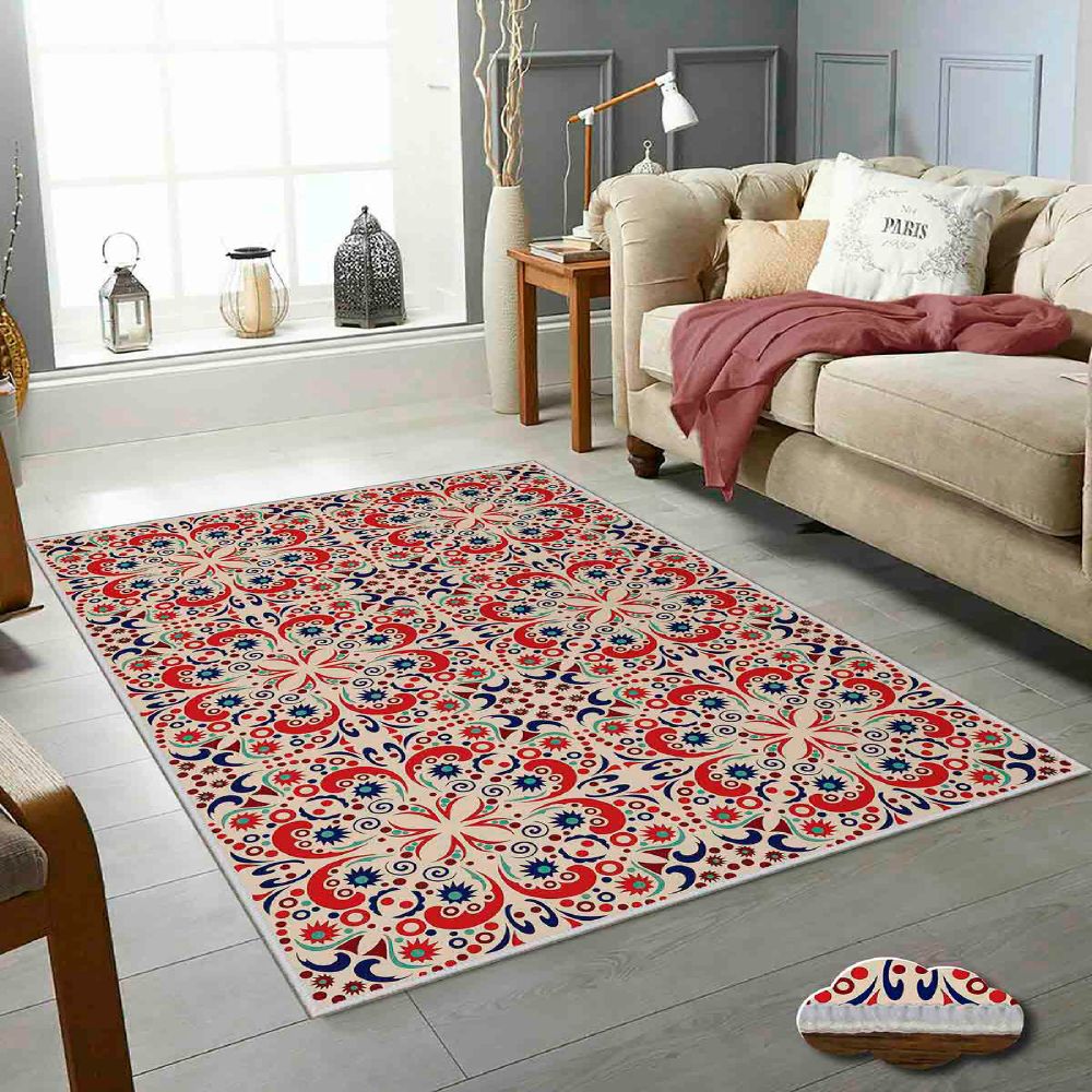 WOOKECE658 Višebojni Tepih (120 x 180 cm) slika 1