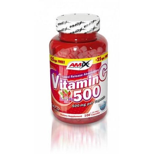 AmixNutrition Vitamin C-500 + flavonoidi 125 kapsula slika 1