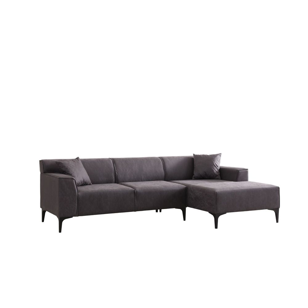 Ugaona Sofa Nova Petra R - boja: antracit slika 7