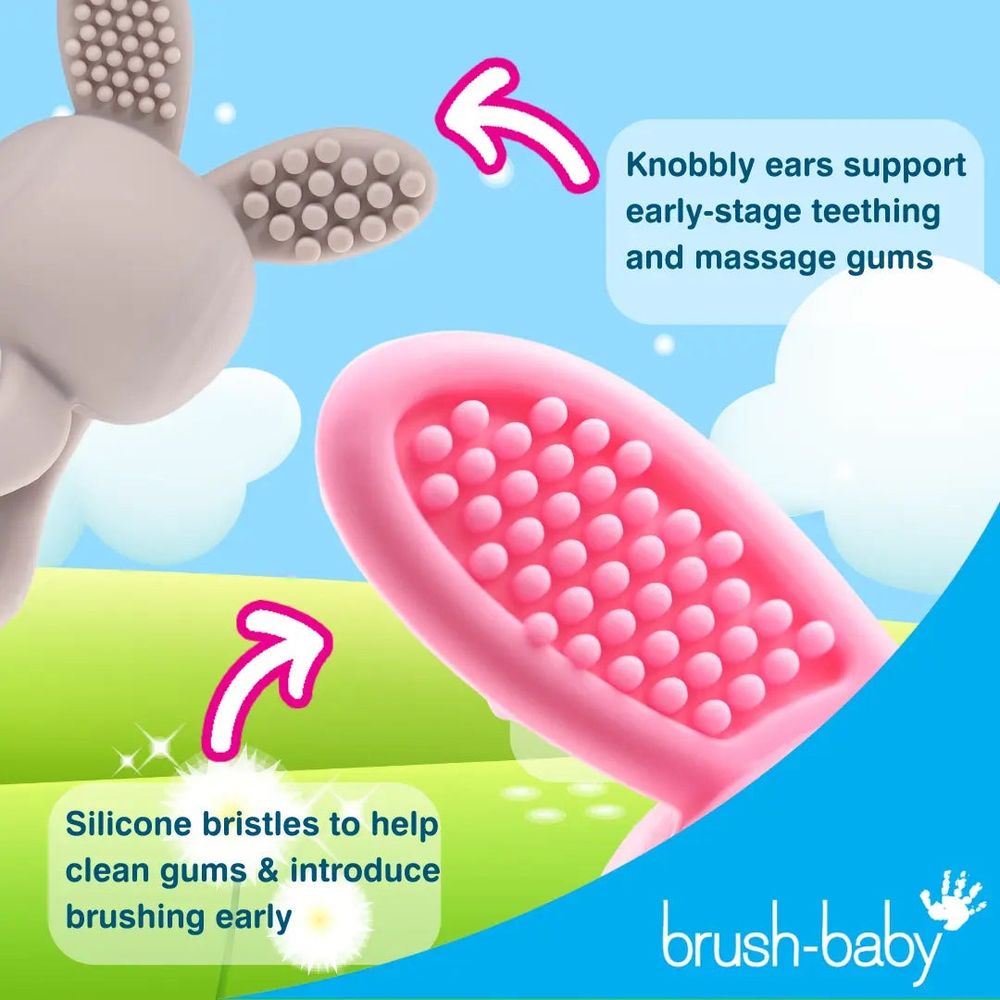 Brush-Baby Glodalica Bobbie Bunny 3D - Roza slika 11