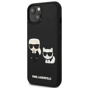 Karl Lagerfeld Futrola za iPhone 13 Mini Black Iconic Karl & Choupette Head