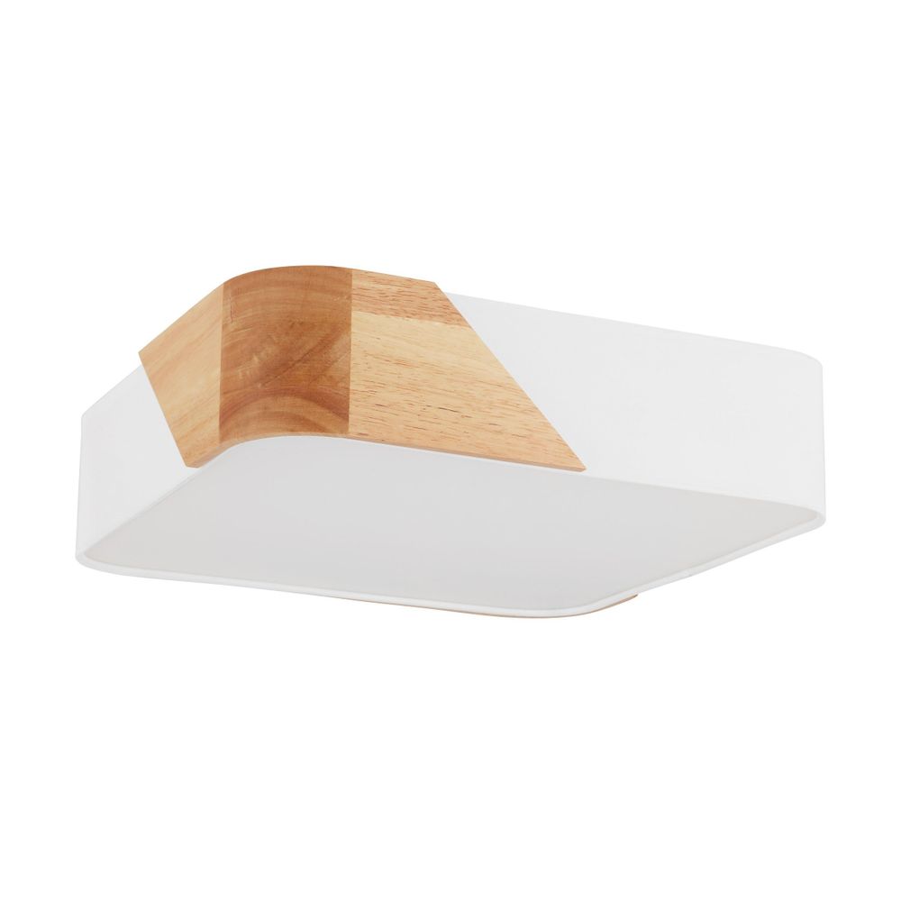 Eglo stropna rasvjeta grimaldino e27 2x28w bijela, smeđa/bijelo š:415mm v:125mm slika 1