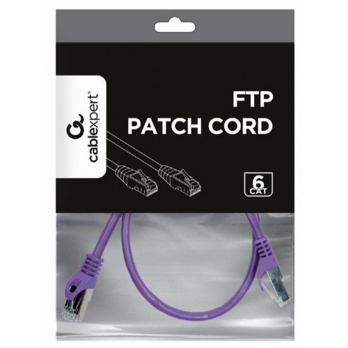 PP6-0.5M/V Gembird Mrezni kabl, CAT6 FTP Patch cord 0.5m purple slika 2