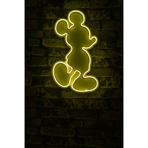 Wallity Ukrasna plastična LED rasvjeta, Mickey Mouse - Yellow slika 2