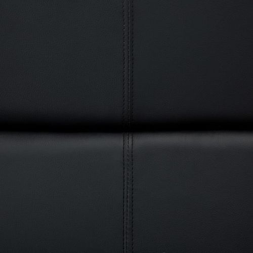 Kutna nagibna sofa s presvlakom od umjetne kože crna slika 23