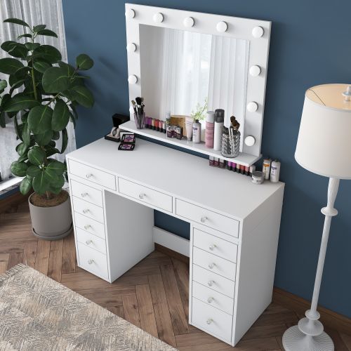 BJ119 - 2895 White Make-Up Table slika 4