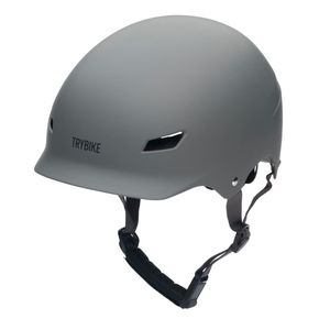 TRYBIKE Kaciga za djecu Ash Grey, S/M (51-56cm) 