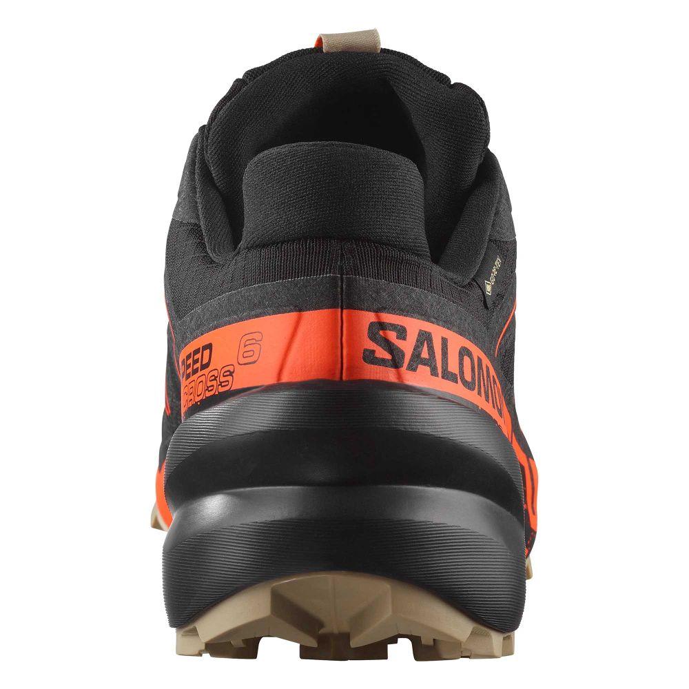 Salomon Muške patike Speedcross 6 GTX, Black/Shocking Orange/White Pepper slika 4