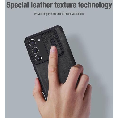 Futrola Nillkin Qin Pro (plain leather) za Samsung S916B Galaxy S23 Plus crna slika 13
