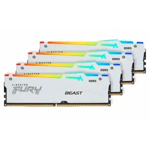 Kingston FURY Beast White RGB XMP 64GB (4x16GB) 5600MT/s DDR5 CL40 DIMM