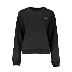 CAVALLI CLASS BLACK SWEATSHIRT WITHOUT ZIP