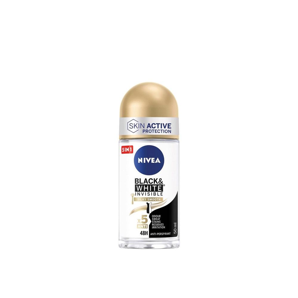 Nivea Invisible Black & White Roll-On Dezodorans za žene 50 ml slika 1
