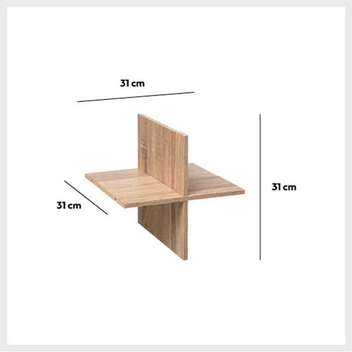 FIVE MULTIFUNKCIONALNA POLICA 31X31X31 DRVO NATURAL 167815 slika 2