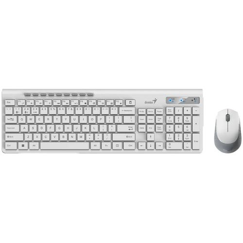 Tastatura Genius Slim star 8230 +miš, bela BT +WL slika 1