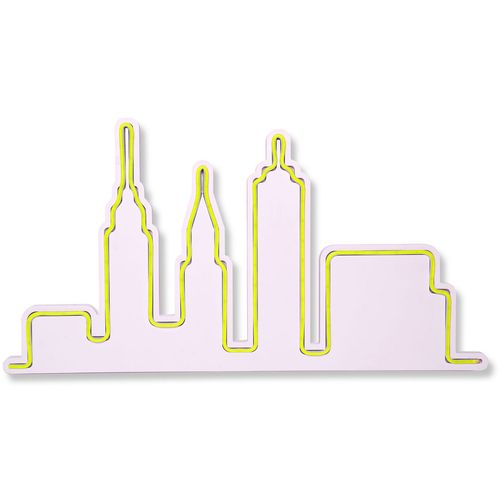 Wallity Ukrasna plastična LED rasvjeta, City Skyline - Yellow slika 4