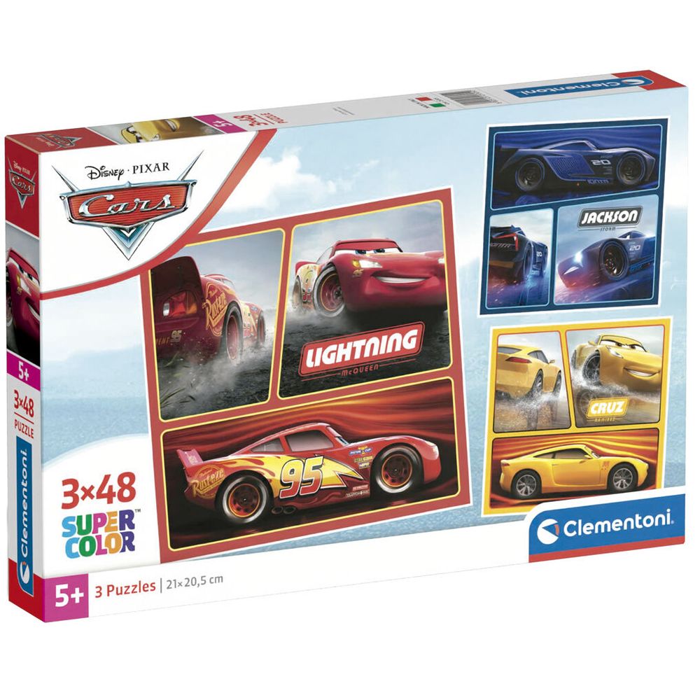 Disney Cars Puzzle 3x48 Dijelova slika 2
